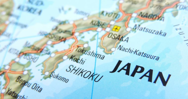 Mapa Japoni